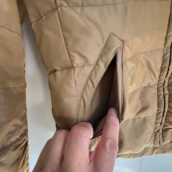 Zara Women down & feather filled winter jacket removable hood sz M read desc. - Picture 9 of 16